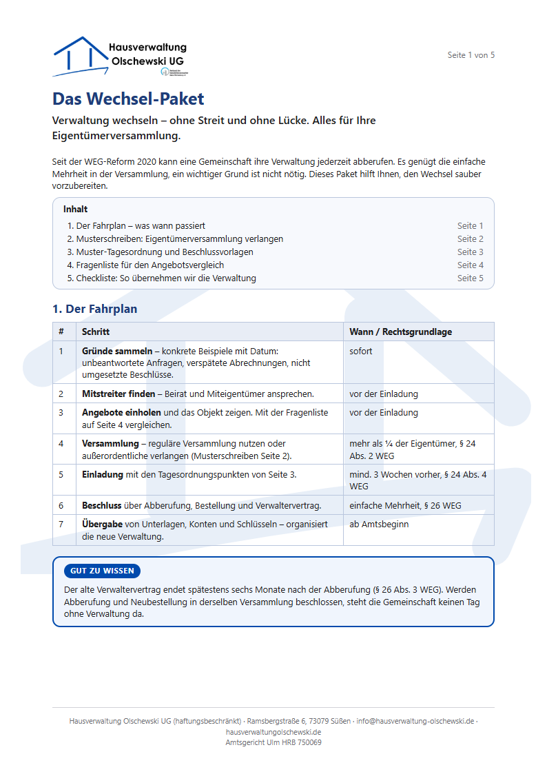 Wechsel-Paket Seite 1